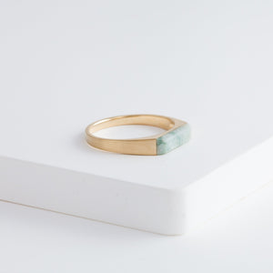 Jade signet ring - Kolekto 