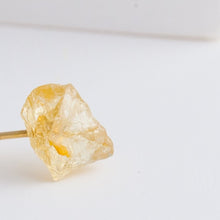 Load image into Gallery viewer, Rough stone gold grossular garnet stud - Kolekto 
