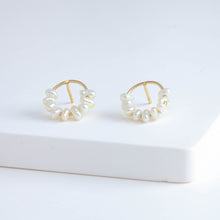 Load image into Gallery viewer, Half moon studs (large)
